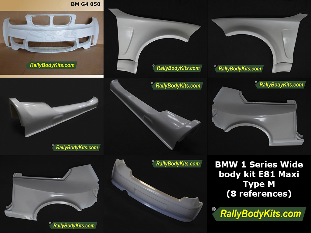 Wide body kit BMW 1 Series Type M E81 Maxi F2000