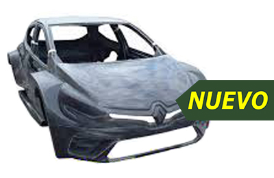 Fibreglass body shell Renault Clio 5 tubular chassis