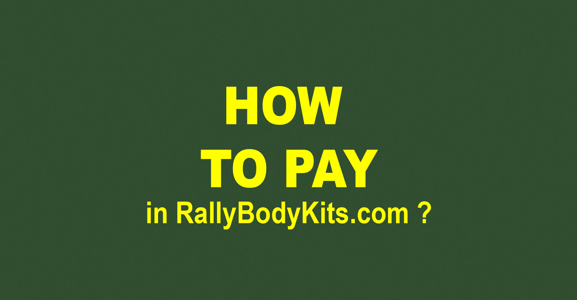 How to pay